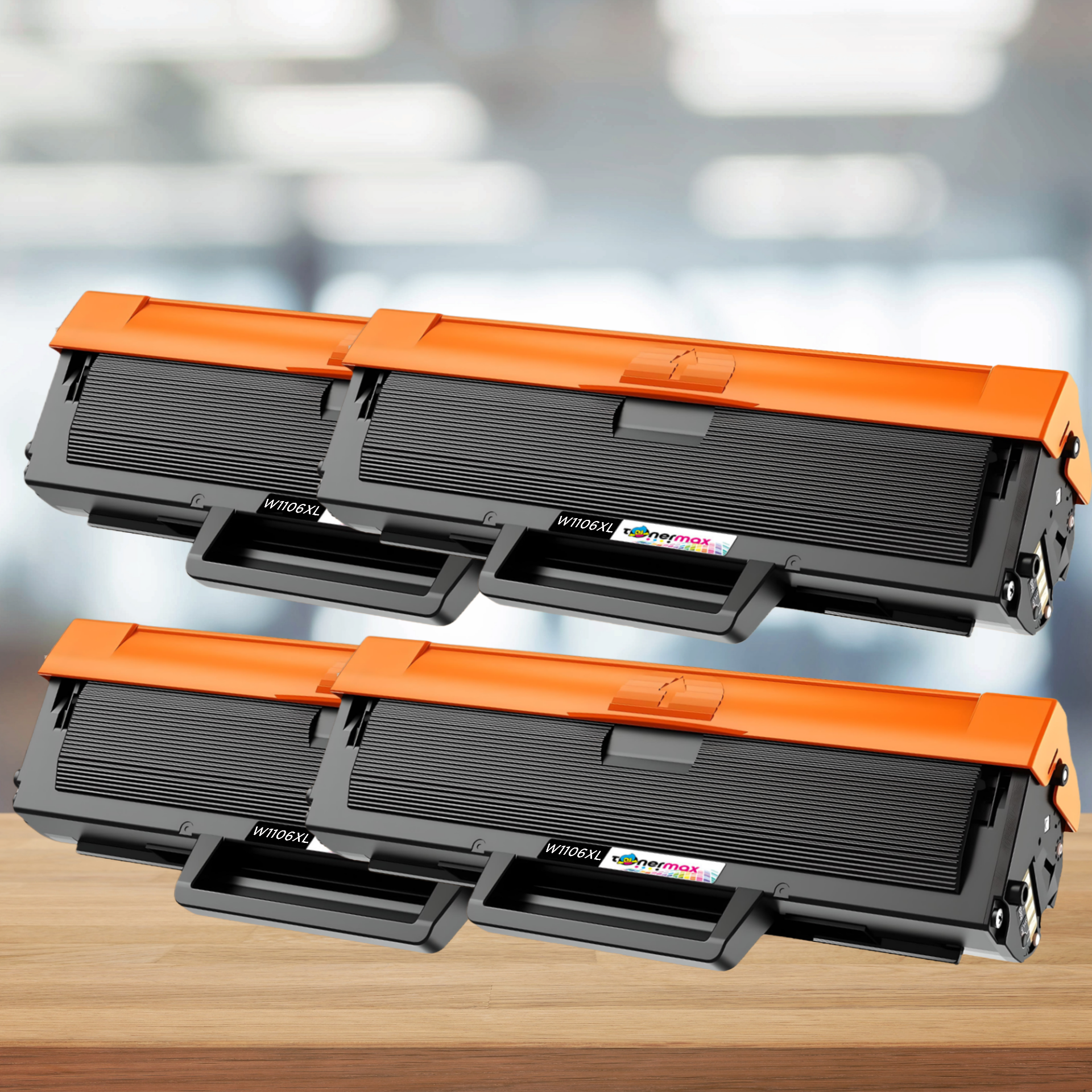Hp 106XL W1106XL Muadil Toner - Çipli-4li Avantaj Paket ( Yüksek Kapasite )/ 107A / 107W / MFP 135W / MFP 137fnw