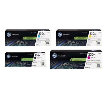 Hp 230A W2300A Orjinal Toner Takımı / Hp Color LaserJet Pro 4203dn / 4203dw / 4303dw / 4303fdn / 4303fdw