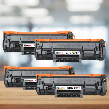 Canon CRG-071 Muadil Toner - Çipli 4'lü Avantaj Paket / Canon I-Sensys LBP121dn / LBP122dw / MF271dn / MF272dw / MF273dw / MF274dw / MF275dw