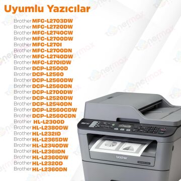 Brother DR-2355 / 2305 Muadil Drum Ünitesi / DCP-L2500 / DCP-L2520 / DCP-L2540 / HL-L2300 / HL-L2340 / HL-L2360 / HL-L2365 / MFC-L2700 / MFC-L2720 / MFC-L2740