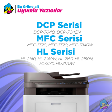 Brother DR-2125 Muadil Drum Ünitesi/ MFC-7320, MFC-7440N, MFC-7840W, DCP-7030, DCP-7040, DCP-7045N, HL-2140, HL-2150N, HL-2170W