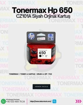 HP 650 CZ101A / CZ102A Set Orjinal Kartuş Avantaj Paket , HP Deskjet 1015 / 1515 / 1516 / 2545 / 2546