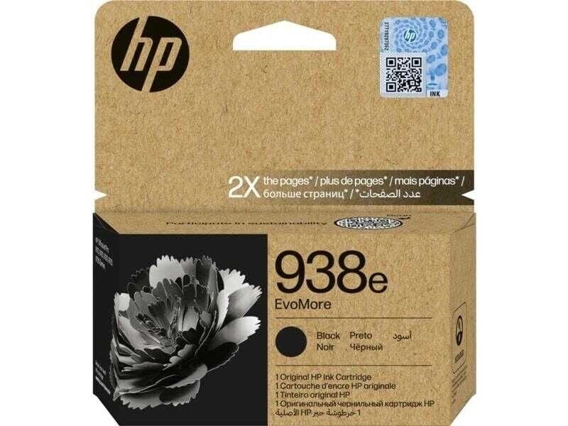 HP 938e / 4S6Y2PE Siyah Orjinal Kartuş - Yüksek Kapasiteli / HP OfficeJet Pro 9720 / 9730 / 9110b / 9120b / 9130b