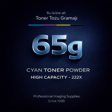 Hp 222X - W2221X Mavi Toner Tozu 65 GR. - Yüksek Kapasiteli / LaserJet Pro 3201 |3204 | 3288 | 3303