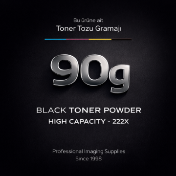 Hp 222X - W2220X Siyah Toner Tozu 95GR. - Yüksek Kapasiteli / LaserJet Pro 3201 |3204 | 3288 | 3303