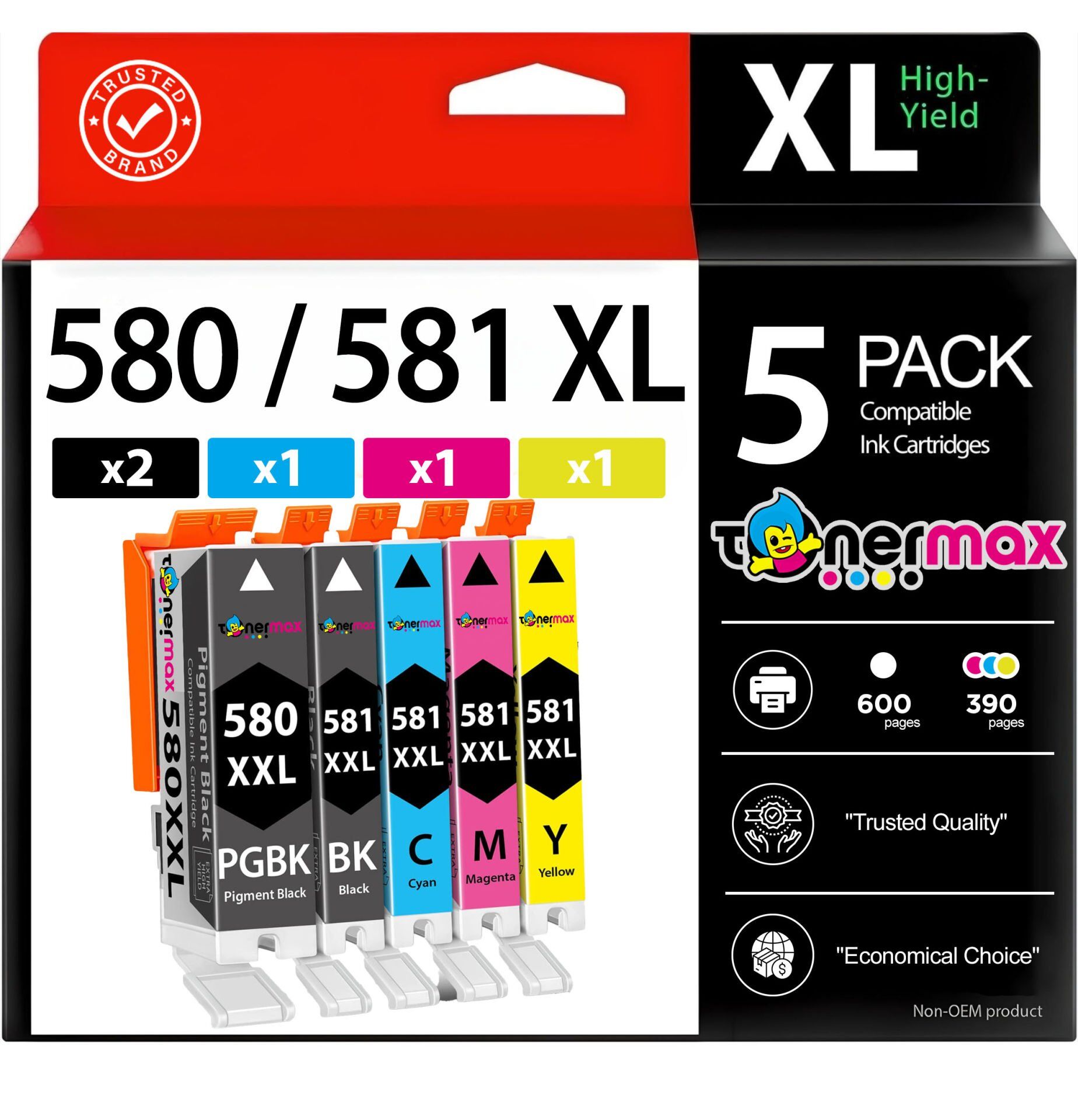 Canon PGI-580XL / CLİ-581XL Muadil Kartuş Set