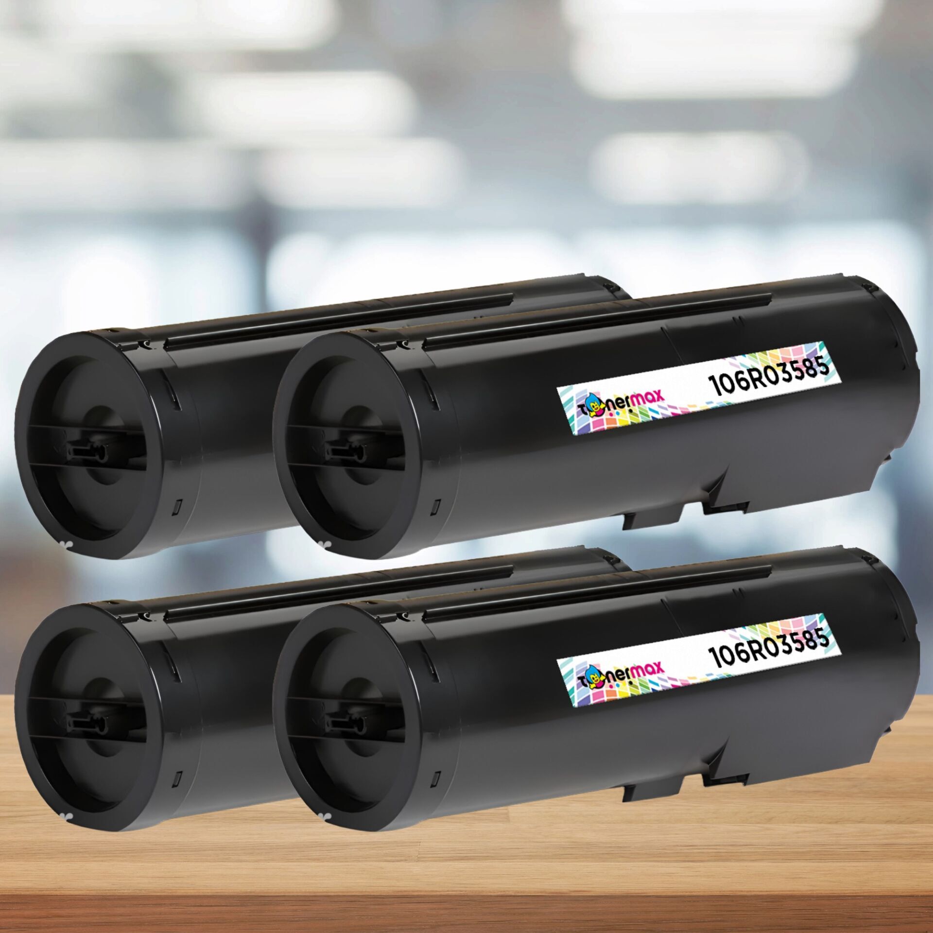 Xerox 106R03585 Muadil Toner Kartuşu | 4'lü Paket | B400DN / B450DN