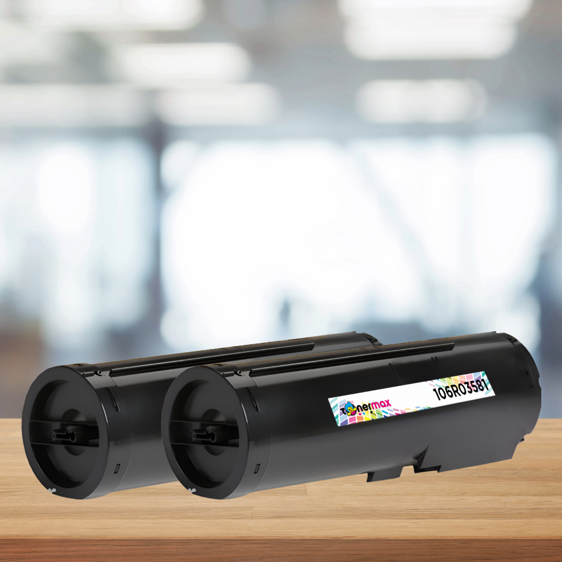 Xerox 106R03581 Muadil Toner Kartuşu | 2'li Paket | B400DN / B450DN -