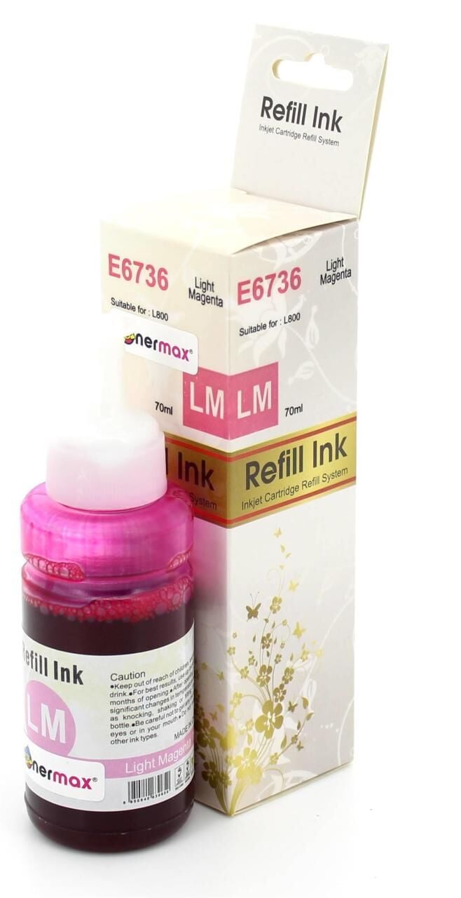Epson T6736 Açık Kırmızı Muadil Mürekkep Tüpü 70ml/ L800 / L805 / L810 / L850 / L1300 / L1800