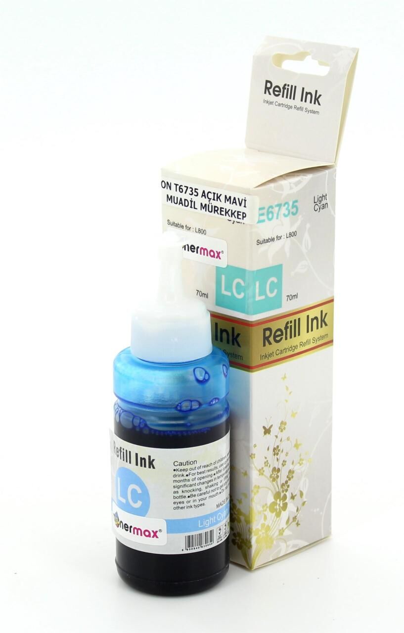 Epson T6735 Açık Mavi Mürekkep Tüpü 70ml/ L800 / L805 / L810 / L850 / L1300 / L1800