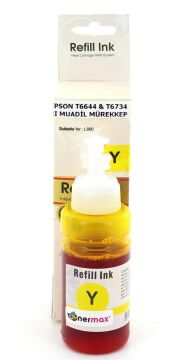 Epson T6734 Sarı Muadil Mürekkep Tüpü 70ml / L800 / L805 / L810 / L850 / L1300 / L1800