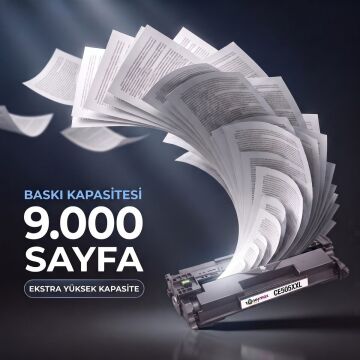 HP CE505XXL / P2050 / P2055 Muadil Toneri - 4'lü Paket