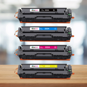 Hp LaserJet Pro 3204 Muadil Toner Takımı Çipli / 222A - W2220A Siyah - Mavi - Sarı - Kırmızı