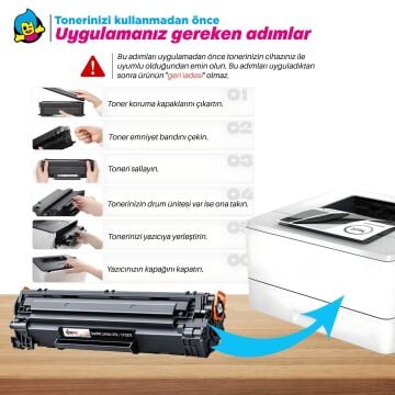 Hp CF283X Muadil Toneri 10'lu Paket/  M201 / M225