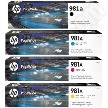 Hp 981A / J3M71A /J3M70A /J3M69A / J3M68A / HP Pagewide Enterprise Colour 556 / 586 Set Orjinal Kartuş