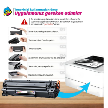 Hp CE285X Muadil Toner 20'li Paket/ P1102 / M1122 / M1212NF / M1132