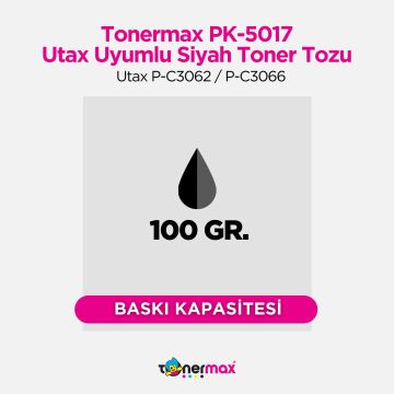 Utax PK-5017 Toner Tozu Siyah/ Utax P-C3062 / P-C3066