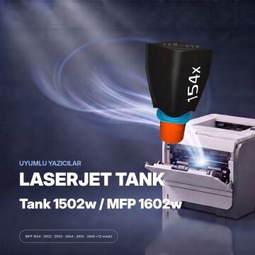 Hp 154X W1540X Dolum Kiti - Yüksek Kapasite Muadil Toner / A Plus / LaserJet Tank 1502w / MFP 1602w / 1604w / 2602dn / 2606sdw
