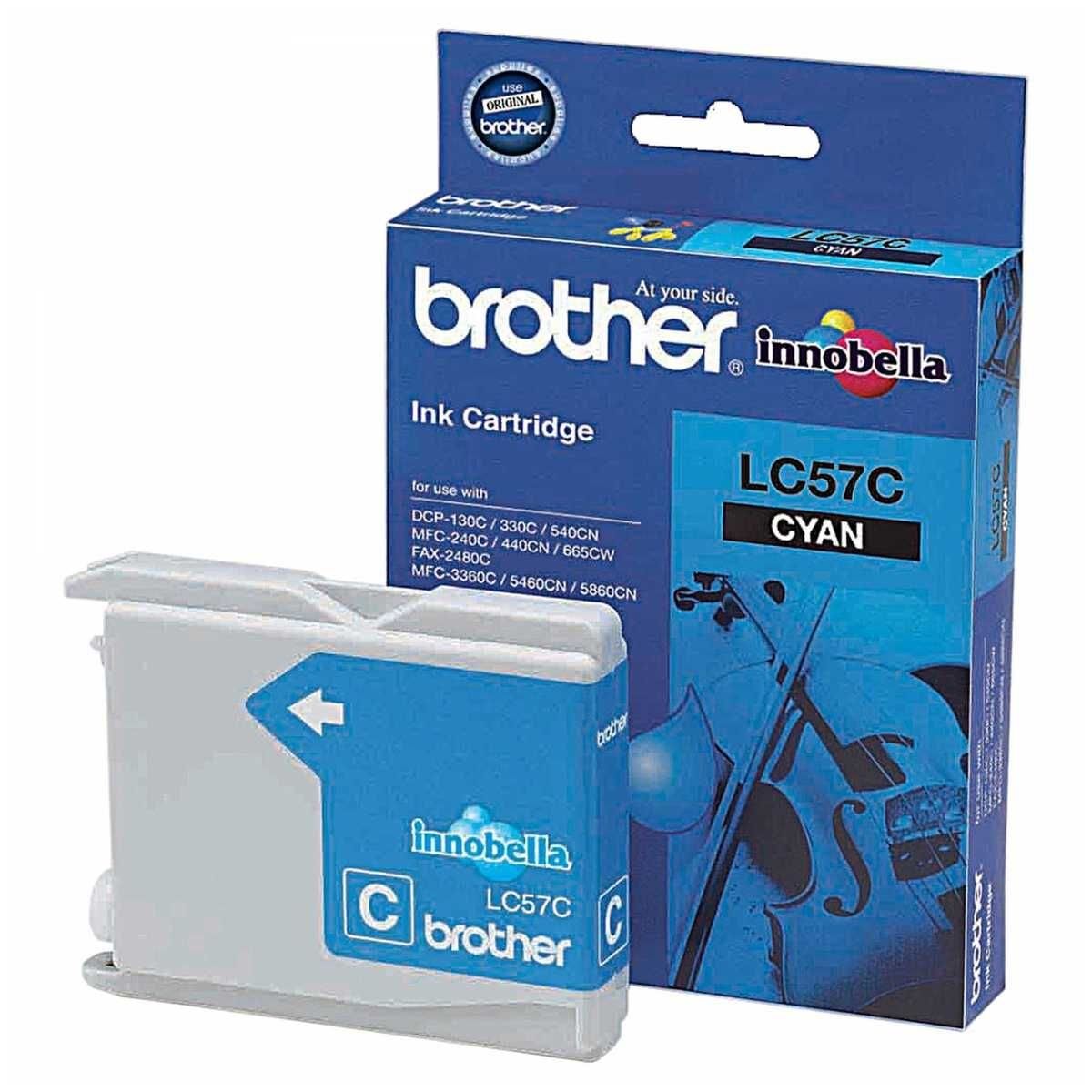 Brother LC-57C Mavi Orijinal Kartuş