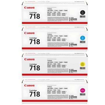 Canon CRG-718 Orijinal Toneri Toneri Set / LBP-7200 / 7210 / 7680 / MF8340 / 8350 / 8360 / MF724 / MF726