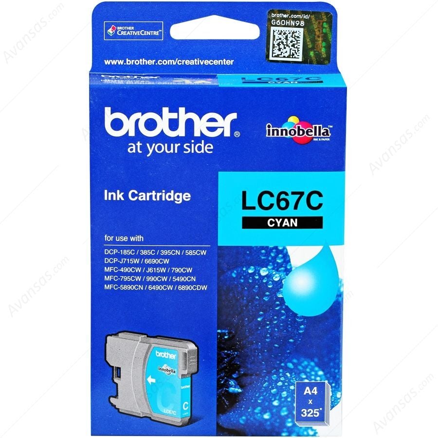 Brother LC-67C Mavi Orijinal Kartuş