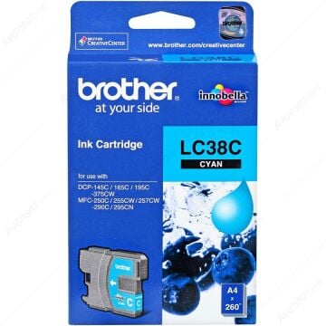 Brother LC-38C Mavi Orjinal Kartuş