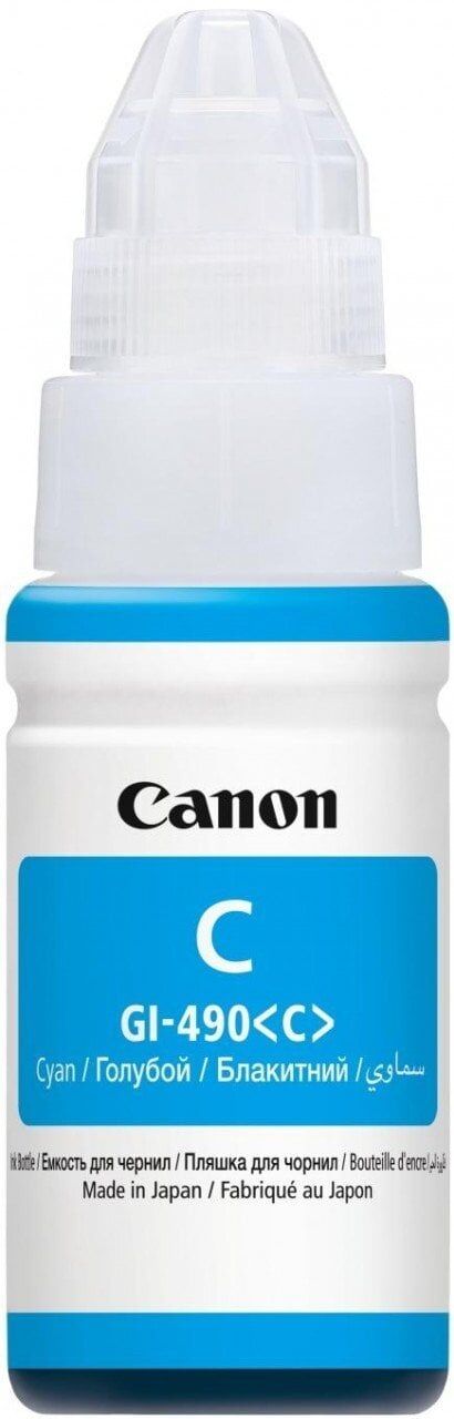 Canon GI-490 Orjinal Mavi Mürekkep / Pixma G1400 / G2400 / G3400