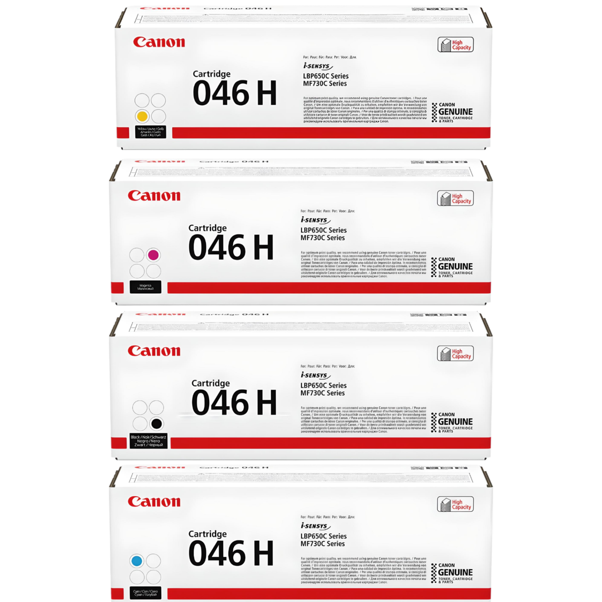 Canon CRG-046H Orjinal Toner Set / LBP653 / LBP654 / MF732 / MF734 / MF735