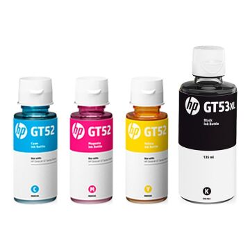 Hp GT53XL -GT52 / DeskJeHP Smart Tank 515 Ve 615 Uyumlu 4 Renk Orijinal Mürekkep