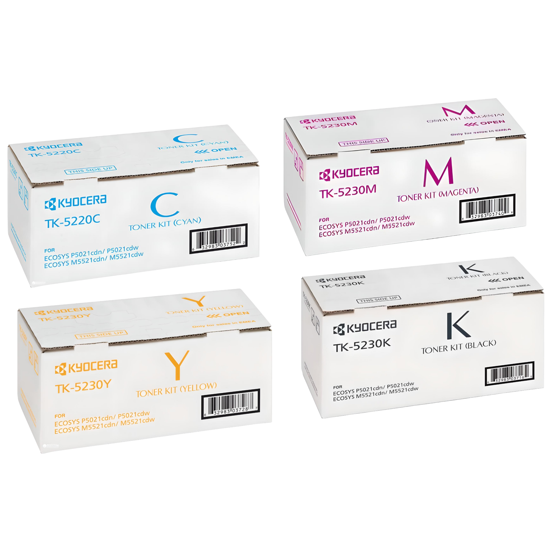 Kyocera TK-5230 orijinal Toner Seti / Ecosys M5021 / M5521