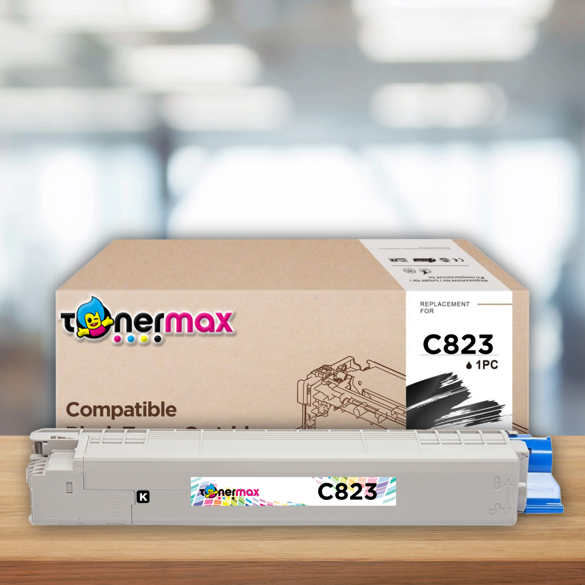 OKI 46471108 Muadil Toner Siyah-   C823  /  C833  /  C843