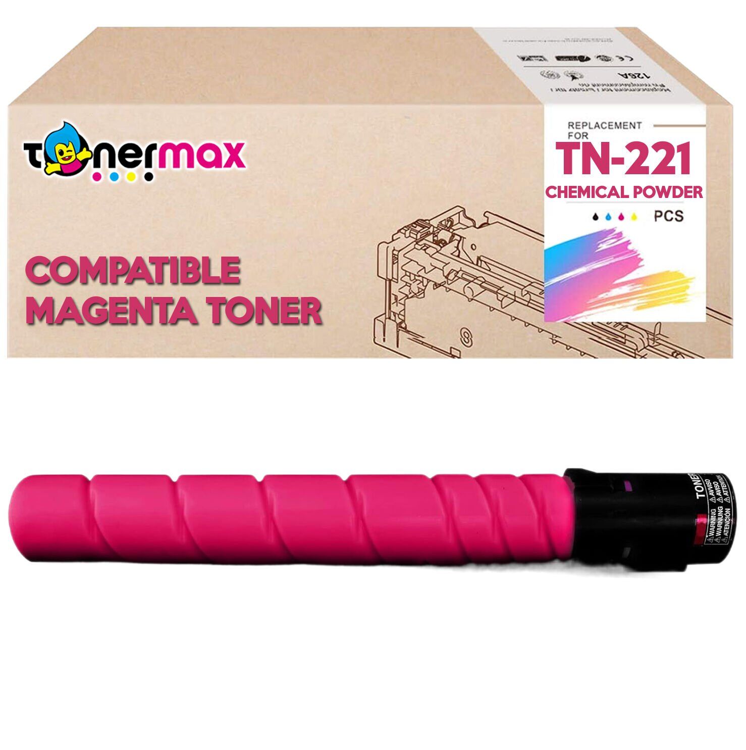 Konica Minolta Uyumlu Tonermax TN-221 Muadil Toner Kırmızı/ Bizhub C227 / C287