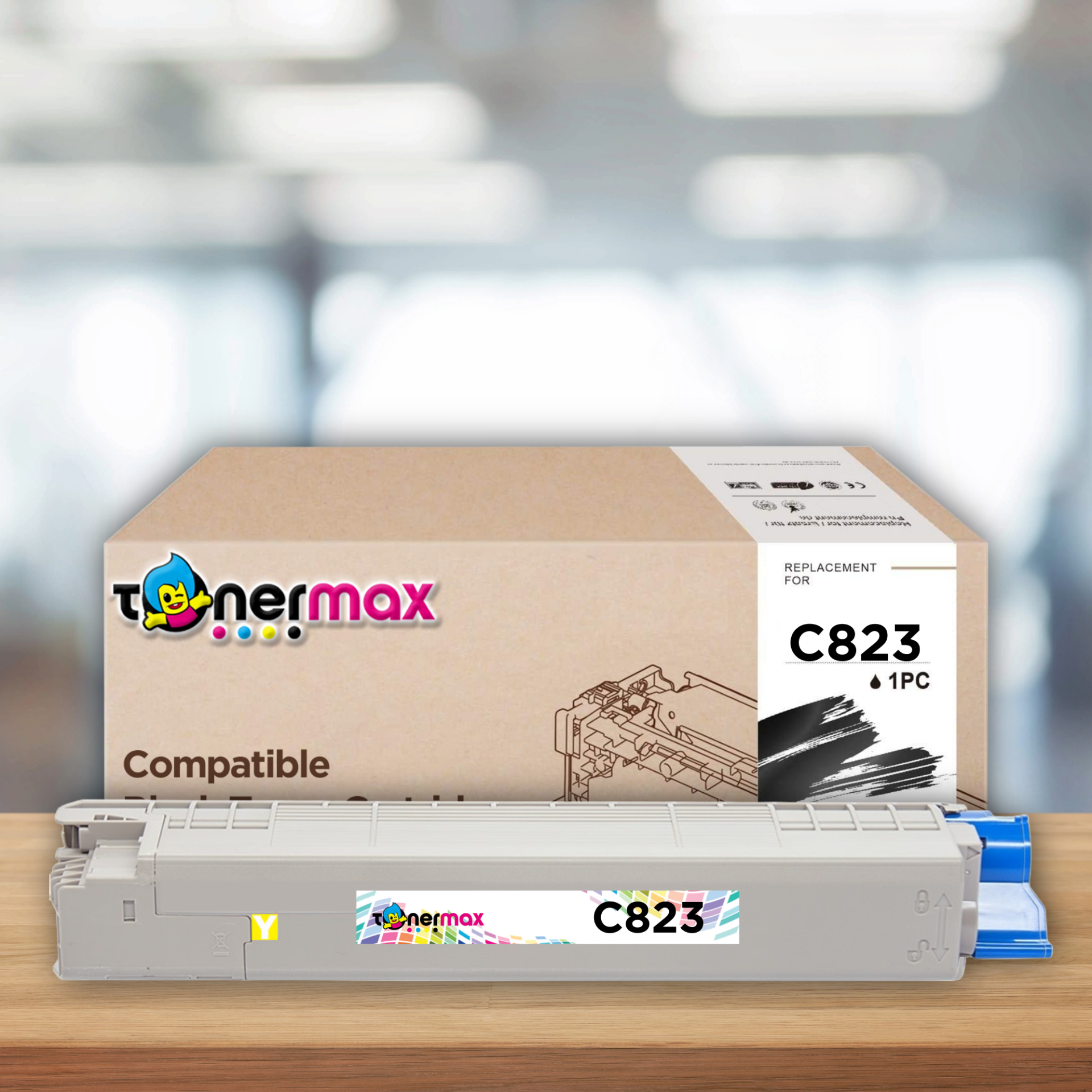 OKI 46471105 Muadil Toner Sarı   -   C823  /  C833  /  C843