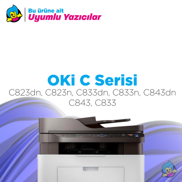 OKI magenta Orjinal Toner Kırmızı -   C823  /  C833  /  C843