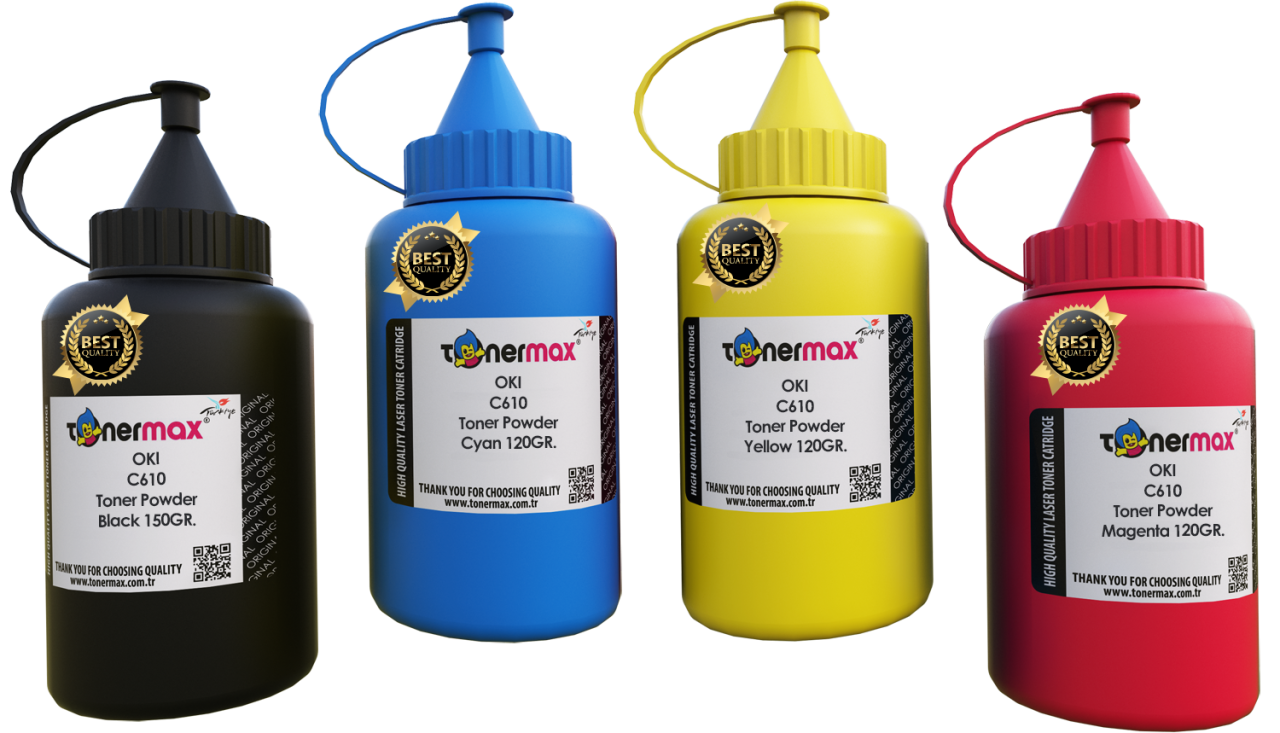 Oki C610 Toner Tozu Set