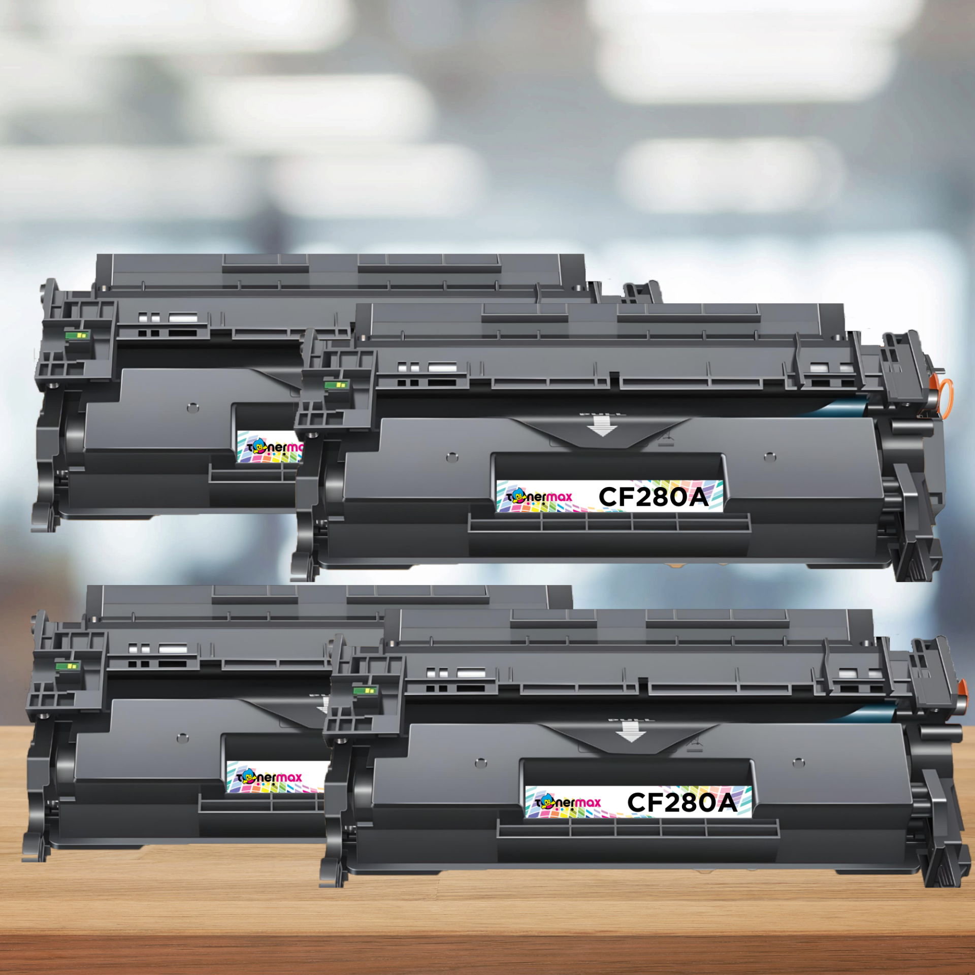 HP 80A / CF280A / Pro 400 M401 / M425 Muadil Toneri - 4'lü Paket