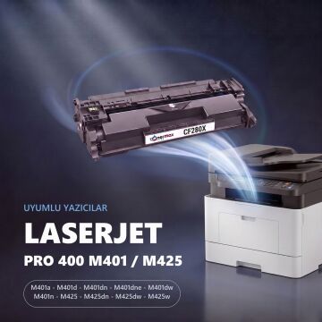 HP CF280X / Pro 400 M401 / M425 Muadil Toner - 20'li Paket
