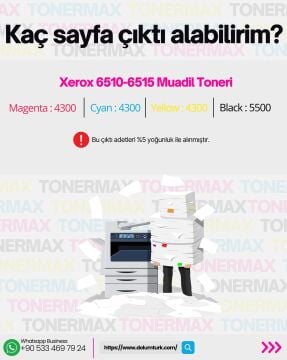 Xerox Phaser 6510 Sarı Muadil Toner / WorkCentre 6515