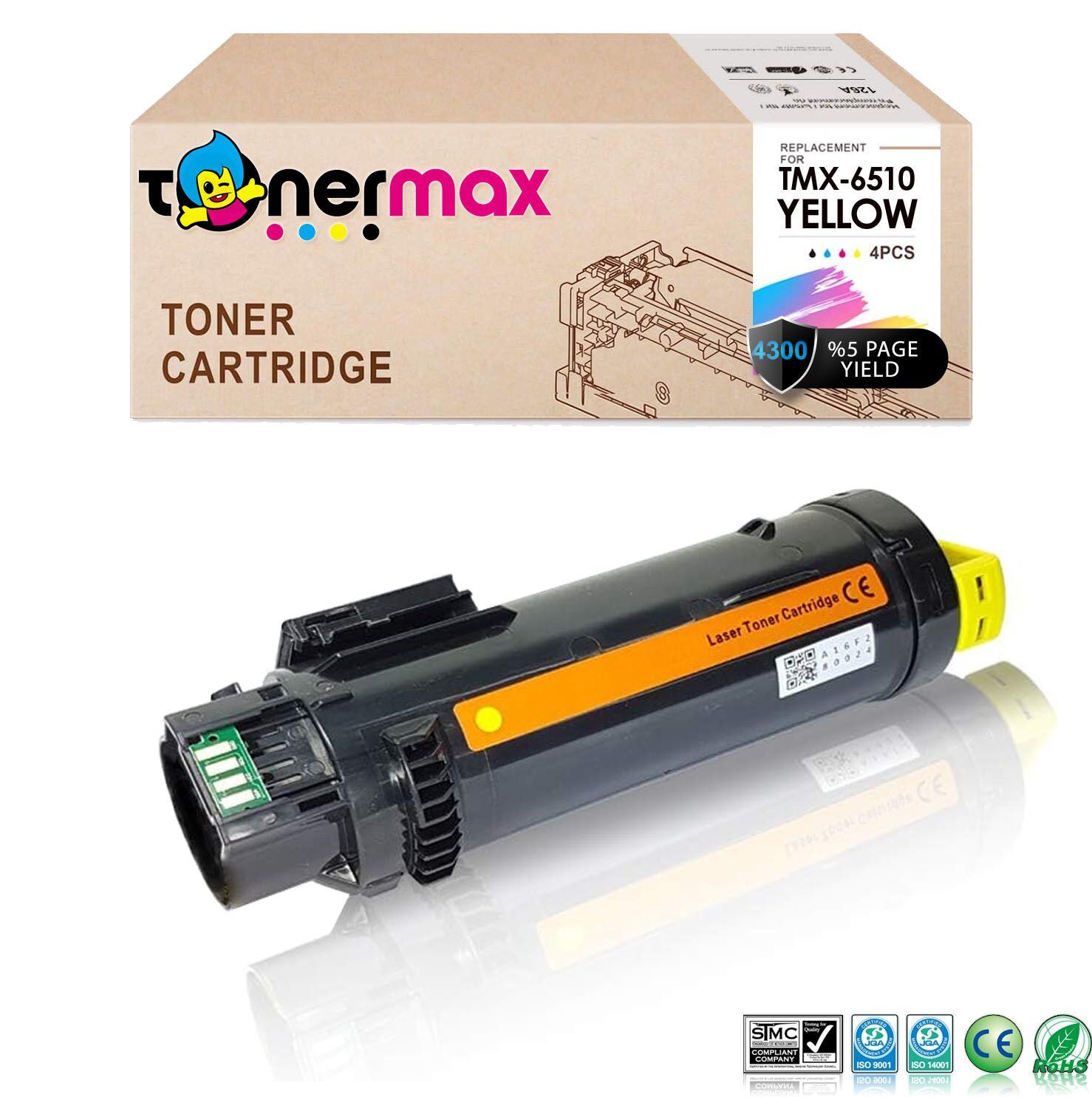 Xerox Phaser 6510 Sarı Muadil Toner / WorkCentre 6515