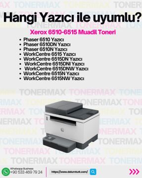 Xerox Phaser 6510 Siyah Muadil Toner/ WorkCentre 6515