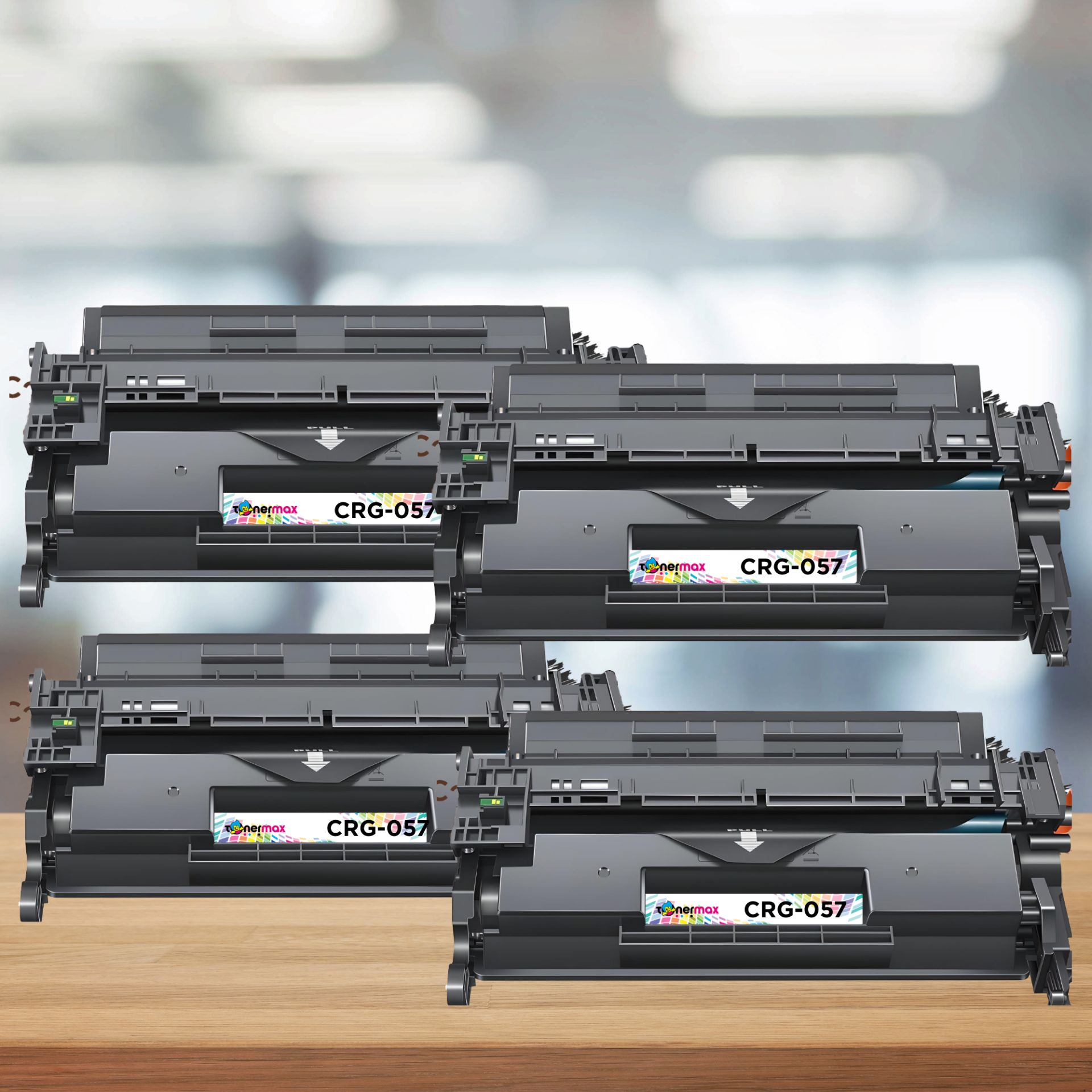 Canon CRG-057 Muadil Toner 4'lü Set Çipli / LBP223 / LBP226 / LBP228X / MF443 / MF445 / MF446 / MF449 / MF453 / MF455