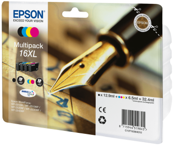 Epson 16XL / 1636 /WF2010W /WF2510 /WF2520NF /WF2530 /WF2540 /WF2630 /WF2650 /WF2660 /WF2750 1Set CMYK Orjinal Kartuş