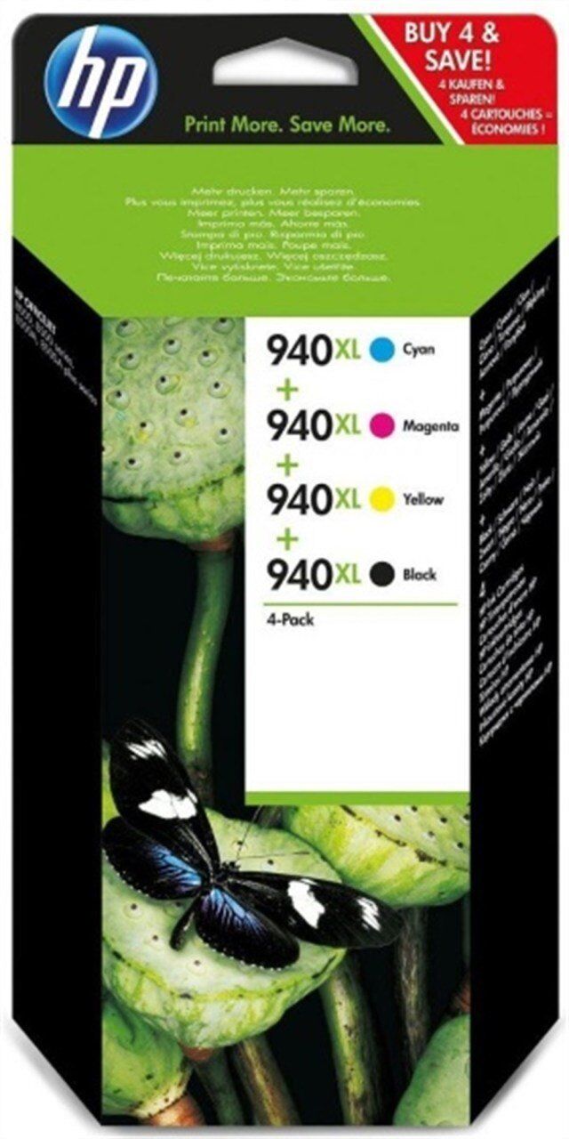 HP 940XL C2N93A Orjinal Kartuş Set , HP Officejet Pro 8000 / 8500 Yüksek Kapasite CMYK Kartuş