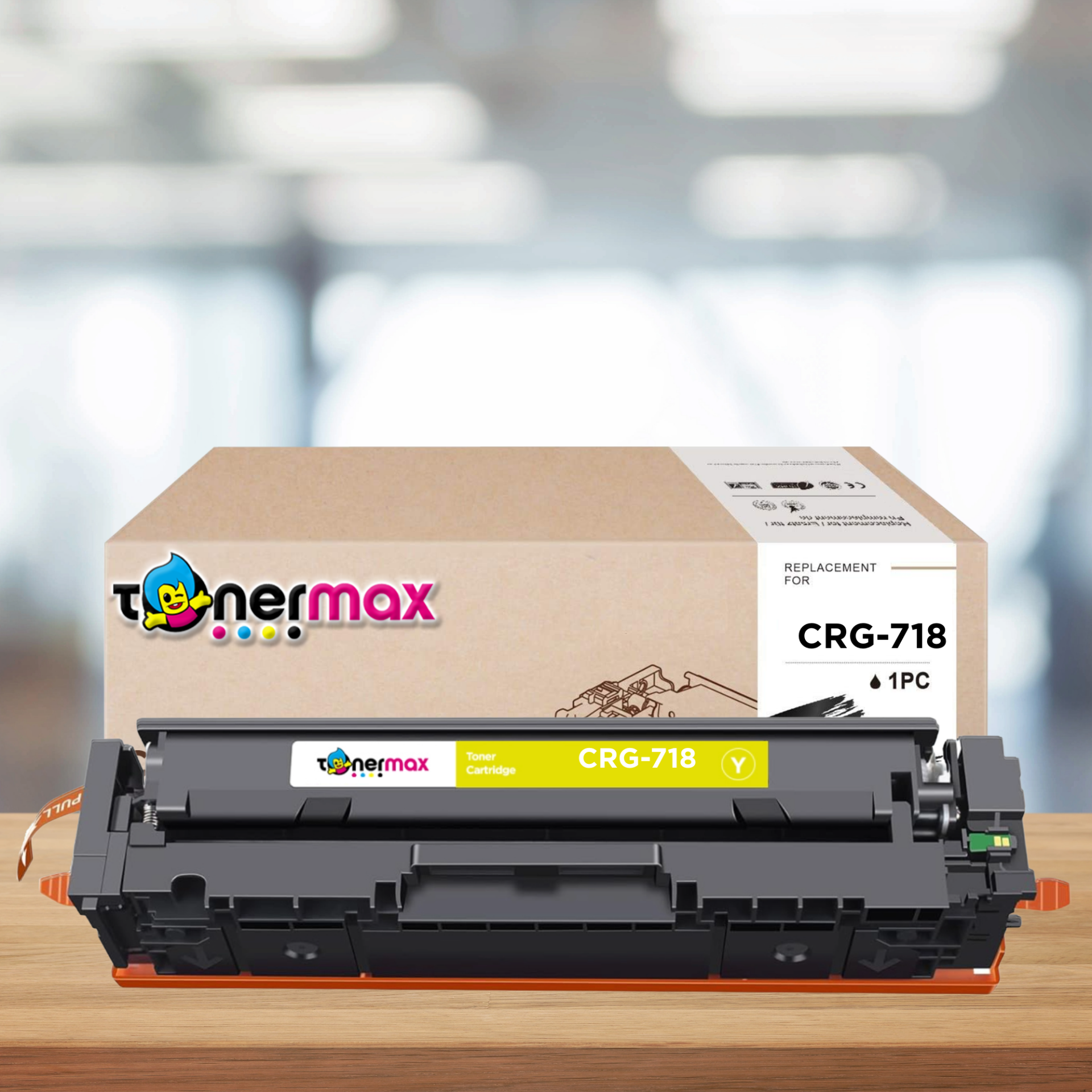 Canon CRG-718 Muadil Toneri Sarı/ LBP-7200 / 7210 / 7680 / MF8340 / 8350 / 8360 / MF724 / M726 - Çipsiz
