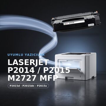HP Q7553X / M2727 / P2014 / P2015 Muadil Toneri
