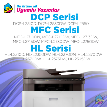 Brother DR-2406 / DCP-L2510 / L2530 / L2550 / HL-L2310 / L2350 / L2370 / L2375 / L2395 Muadil Drum Ünitesi