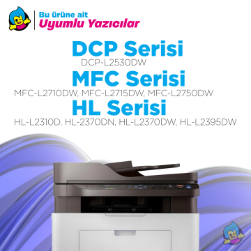 Brother TN-2456 Muadil Toner / DCP-L2510 / L2530 / L2550 / HL-L2310 / L2350 / L2370 / L2375 / L2395