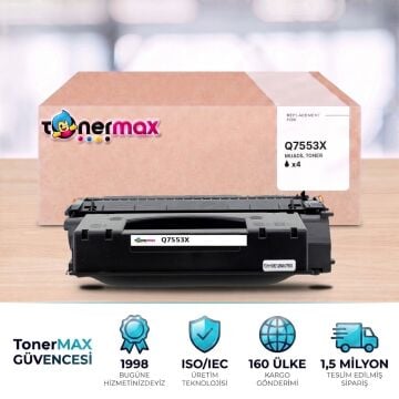HP Q7553X Muadil Toner 4'lü Paket / M2727 / P2014 / P2015