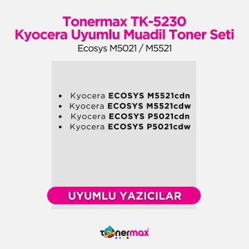 Kyocera TK-5230 Muadil Toner Seti / Ecosys M5021 / M5521