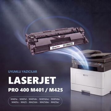 HP CF280XXL / Pro 400 M401 / M425 Muadil Toneri - Ekonomik